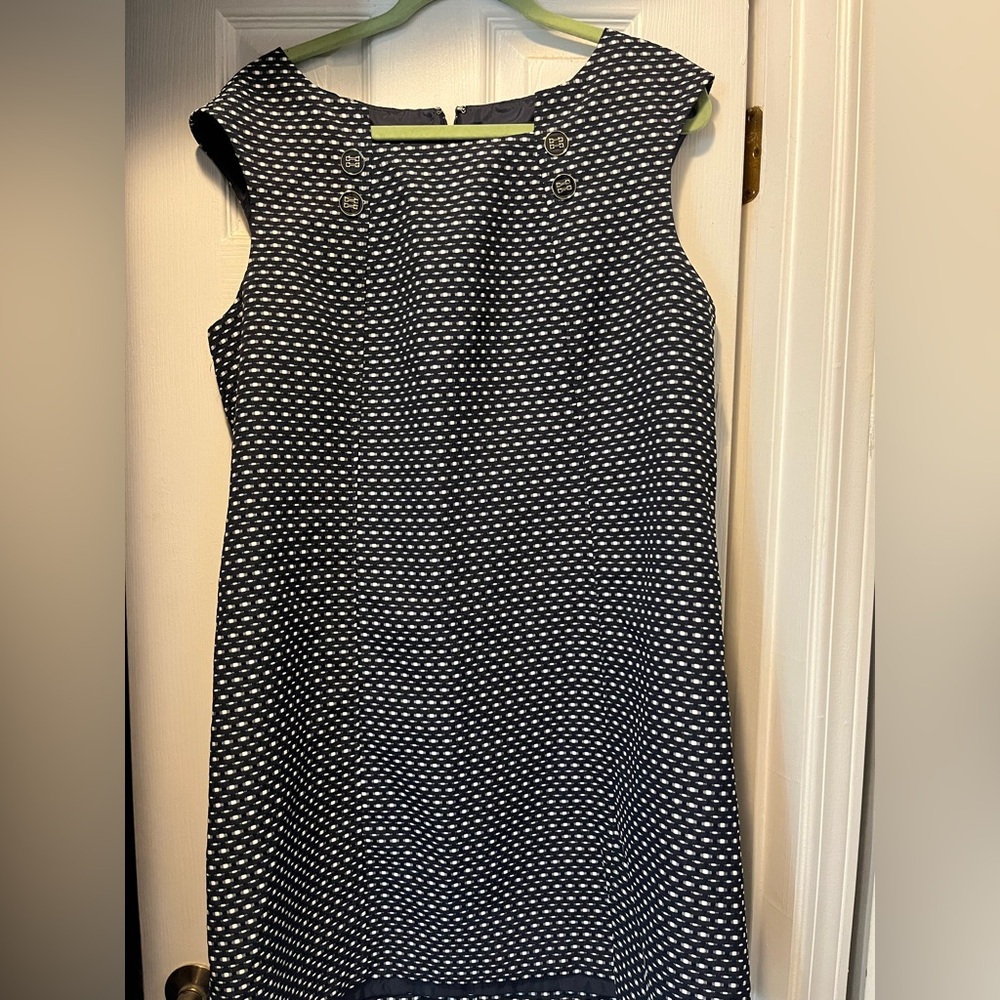 NWT Chelsea Rose Dress Sz 16 Navy Blue